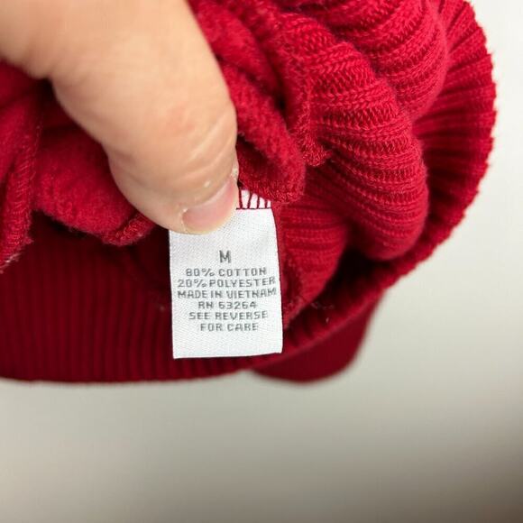 Dress barn Women's M Y2K Red Fleece Button Jacket Zipped Pockets - Picture 6 of 6